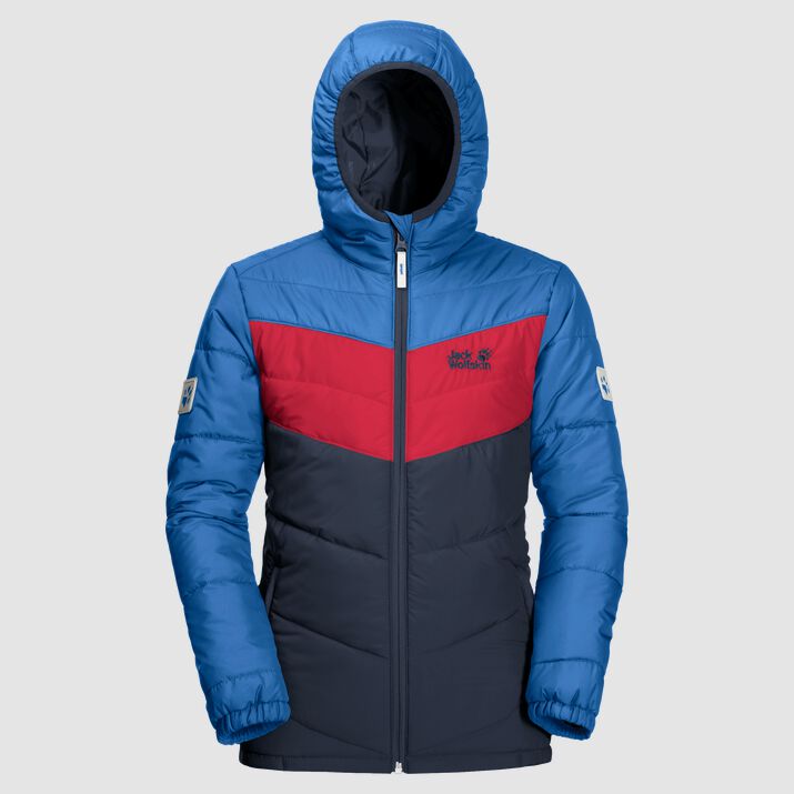 Chamarra Invierno Jack Wolfskin Three Hills Niños Azules Mexico-8416132